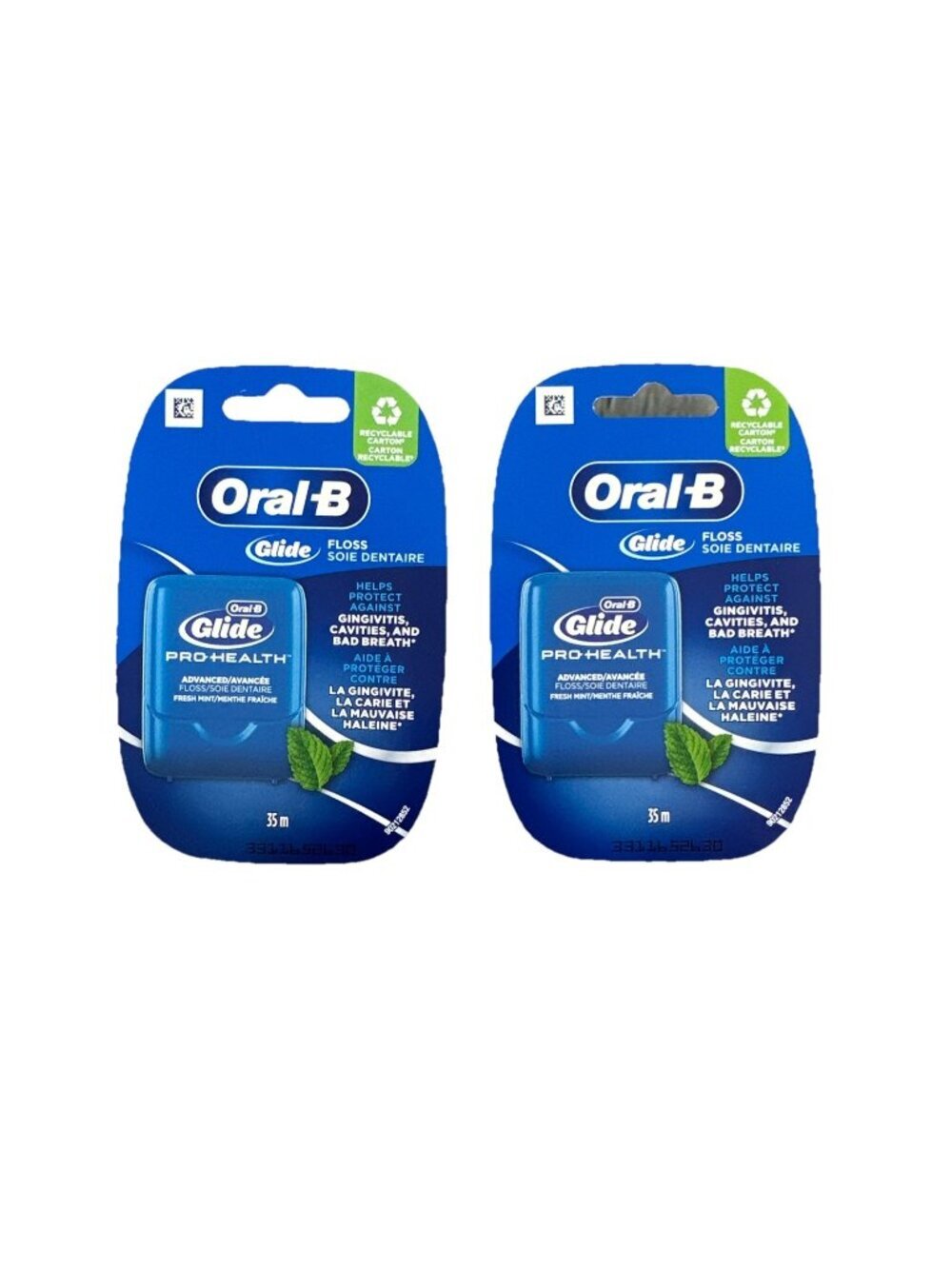 Oral-B Glide Pro-Health ADVANCED Dental Floss Fresh Mint- 35m 2 Pack